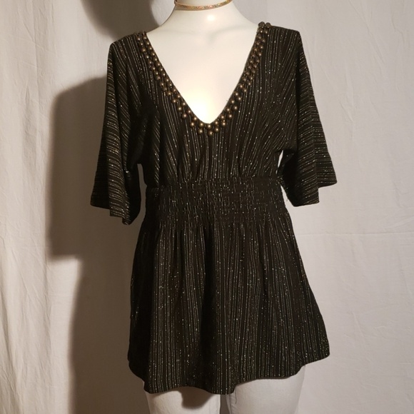 Eci new York 3/4 sleeve black and gold colo - Picture 1 of 8